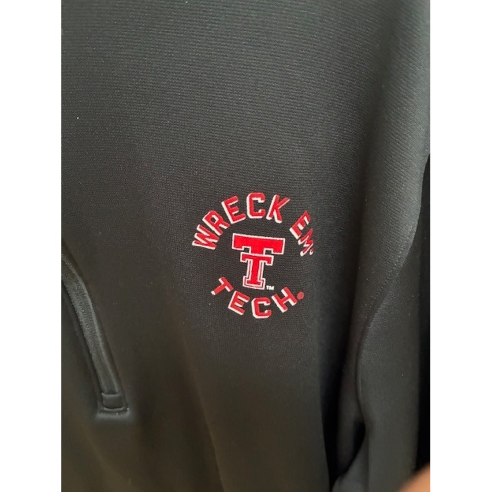 Under Armour Texas Tech Wreck Em Tech Quarter Zip Pullover Mens Black - Picture 2 of 6